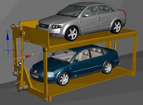 新颖的汽车停车架(原创)