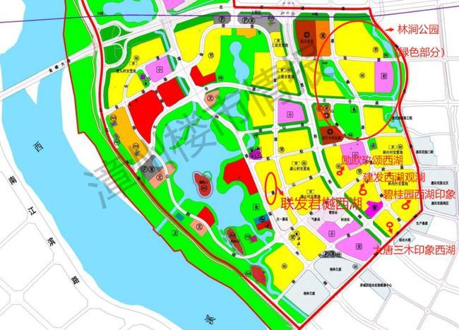 195亩漳州市区西湖片区又一城市公园总平图曝光周边楼盘林立