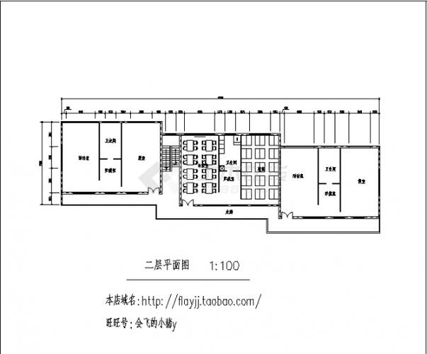 扬州某幼儿园2层教学楼建筑设计施工cad图纸
