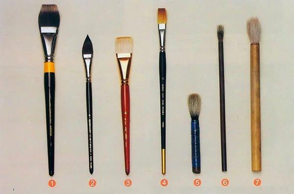 水彩画颜料画笔种类/着色之前的知识