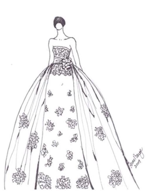 设计服装的简笔画