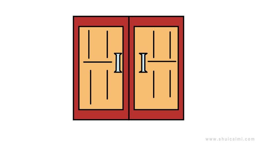 大门简笔画怎么画大门简笔画好看