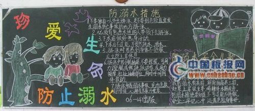 以珍爱生命为主题的黑板报