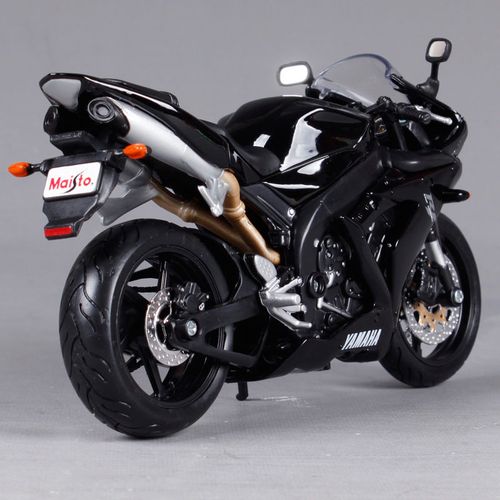 美驰图仿真合金摩托车模型车1:12雅马哈r1摩托车机车跑车模型摆件