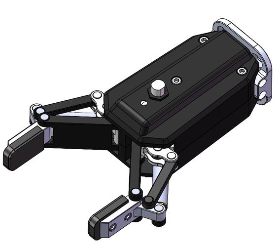 二指机械臂末端执行器3d图纸 step格式