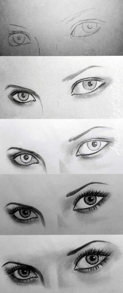 各个角度眼睛的闭合方式,睫毛 0 3 寻嘞绿萝  发布到  绘画 图片评论