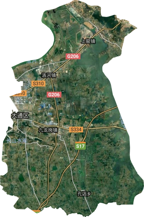 大通区高清卫星地图,大通区高清谷歌卫星地图