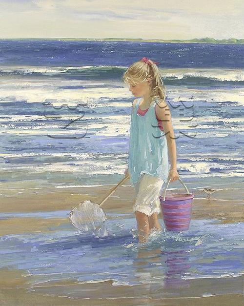 梅花岛的夏天油画油画手绘手绘油画装饰画