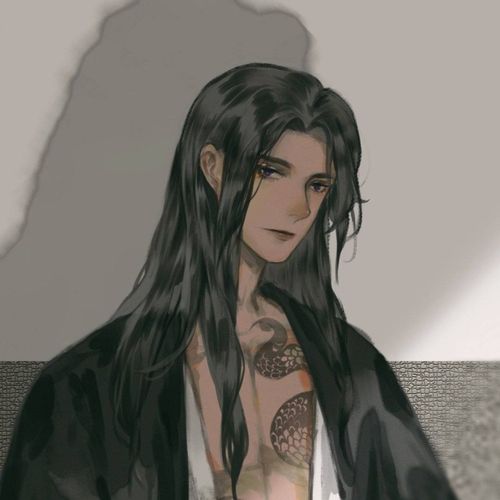 动漫头像男生长发头像小生不才愿为姑娘吟诗一首