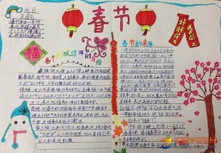 我的春节手抄报资料
