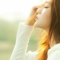 清新唯美女生侧脸头像