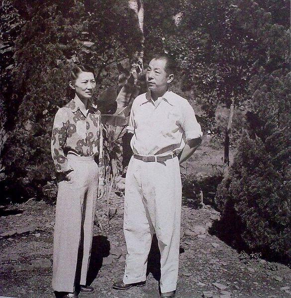 老照片张学良与赵一荻宝贵老照片第一张绝色倾城最后一张感人至深