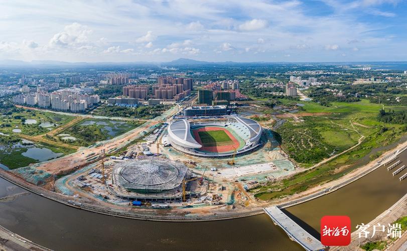 瞰海南 | 航拍万宁文化体育广场 体育馆项目现雏形