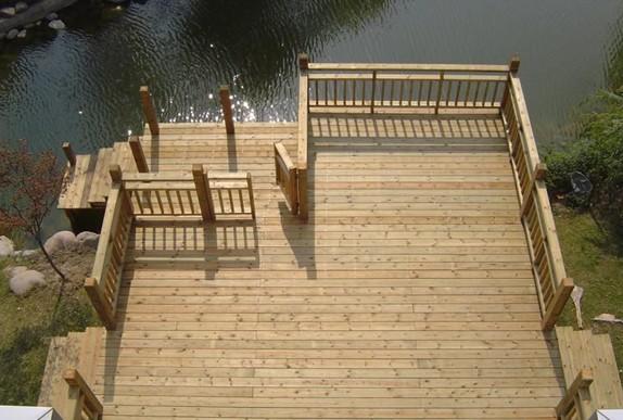 山东防腐木厂家——【荐】物超所值的济南好园景木质平台_厂家直销