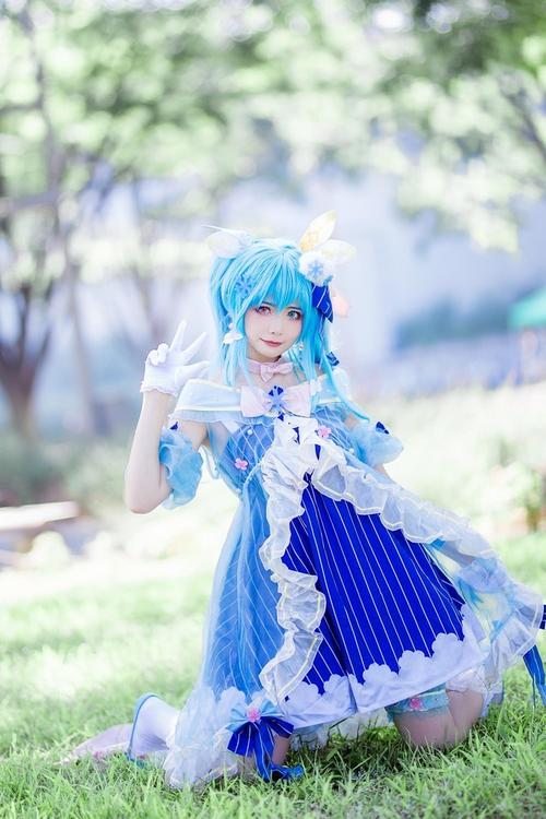 初音cosplay双瞳色