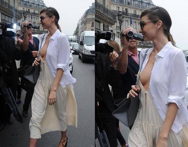 女星示范:不穿内衣时髦又健康