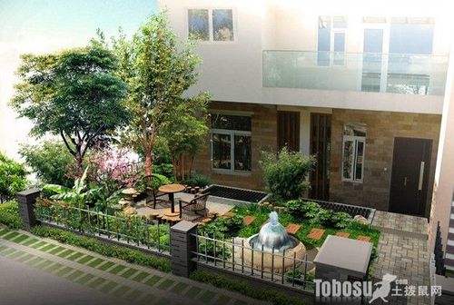 现代农家小院效果图