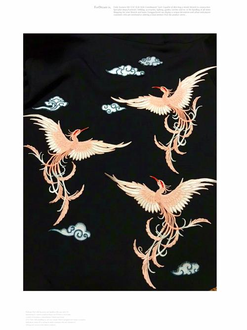 diy刺绣中国风凤凰布贴大号补丁贴旗袍时尚装饰破洞衣服贴图案贴