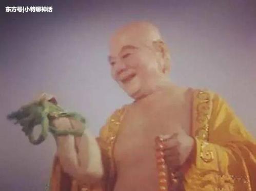 弥勒佛在《西游记》小说里仅仅出场过一次,当时取经团队走到一个假冒