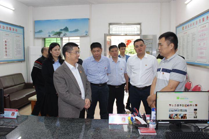 河源市政务服务数据管理局局长朱永生率队到我县调研机构改革后政务