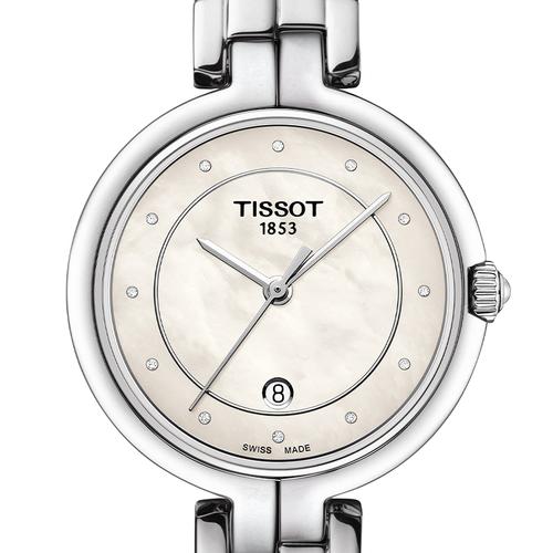 tissot天梭官方正品2021新品弗拉明戈石英钢带女表手表