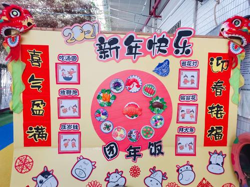 乐兴苑幼儿园"迎新年"主题墙评比活动———不负韶华