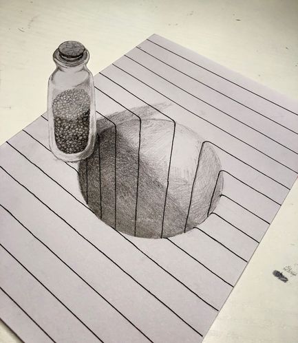 立体画社团活动—纸上的深渊