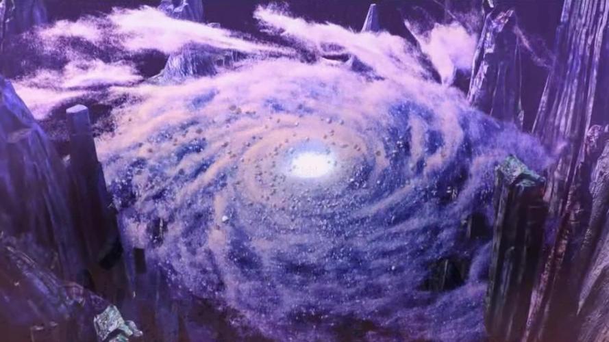 唯美星系山崩地裂爆炸素材背景