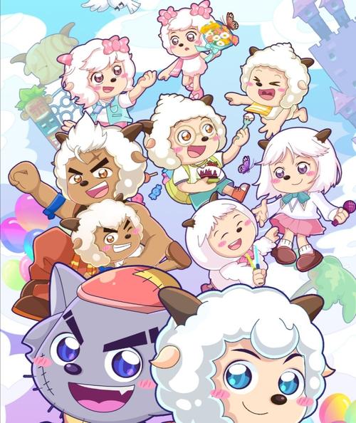 喜羊羊:沸羊羊和美羊羊被拟人化,现在和未来两个版本都集齐了