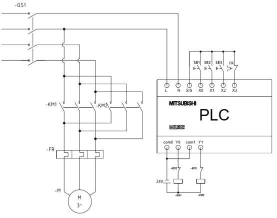 三菱案例|如何使用正反转控制电路转换成plc控制!