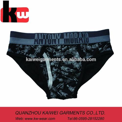 high quality printed sexy cotton/elastane mens boxer brief male