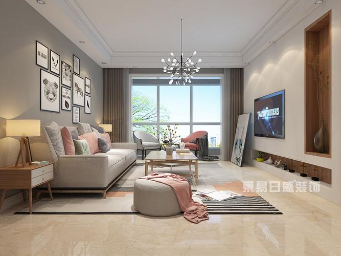 南阳帝苑花园158㎡北欧风四房二厅装修效果图