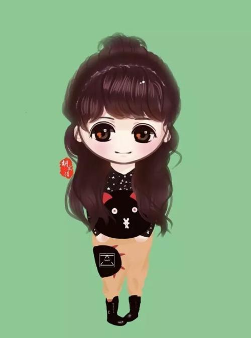 郑爽卡通可爱头像