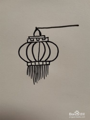 中秋节灯笼简笔画