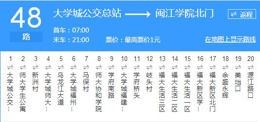 福州48公交车路线是什么