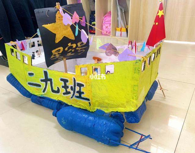 废物利用3|小学生美术手工作品动力船_手工制作_美术