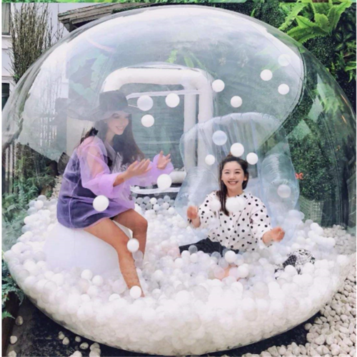 新款抖音网红泡泡屋梦幻童话星空屋充气泡泡屋酒店露营帐篷体验屋