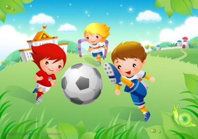 小朋友们一起踢足球的手抄报 关于月球的手抄报