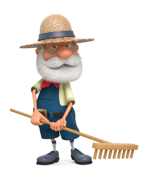 卡通农民人物设计高清图片