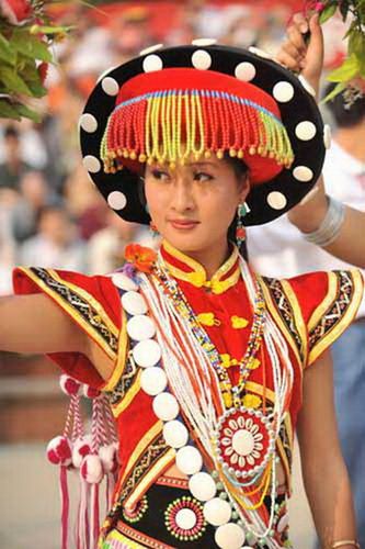 拉祜族美女图片 中国民族美女图片