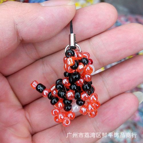 江湖地摊暴利新产品 纯手工制作 串珠手机挂件 小老虎 厂家直销