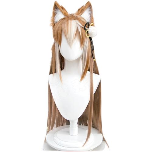 秀琴家希娜小姐cosplay假发原神五郎女装性转耳朵稻妻长发