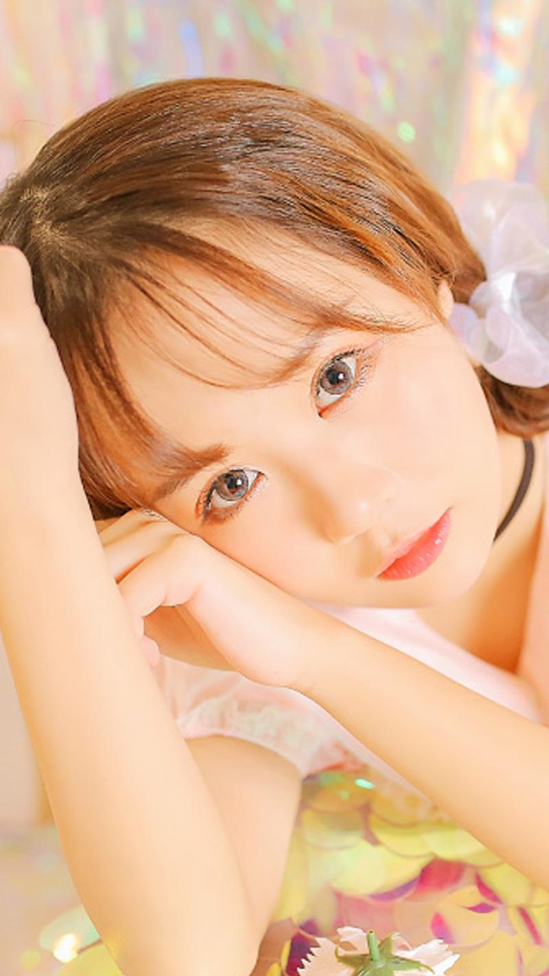 清纯马尾辫邻家女孩性感写真高清手机壁纸