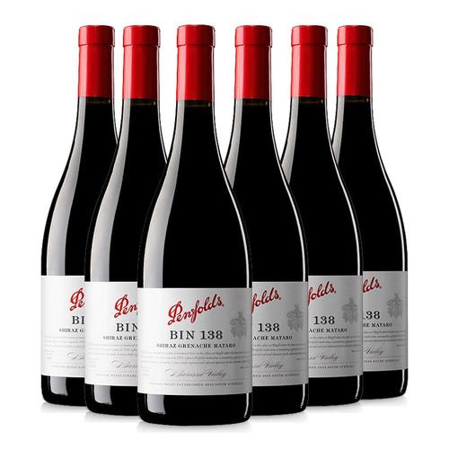 【门店直送】奔富bin138设拉子干红葡萄酒750ml*6瓶红酒整箱