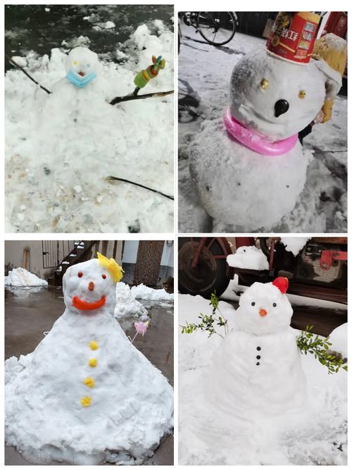 【观台镇三街幼儿园】2021年的第一场雪——记堆雪人