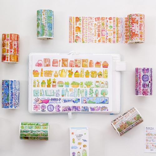 手帐本防水胶卷手账学生复古可撕胶带收纳盒少女文具手帐ins全套