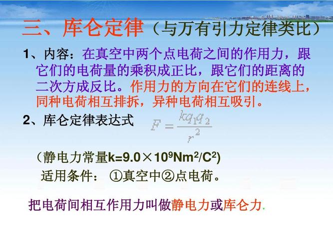 库仑定律的适用条件中r范围