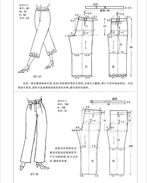 直筒裤裁剪图_直筒裤_裁剪图_兴趣爱好_手工