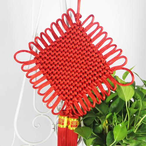 春节年货大号中国结 新年挂件 丝线编织中国结