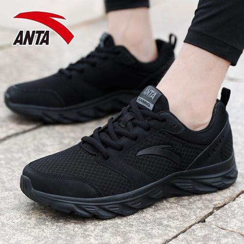 安踏跑步鞋2022春季新款休闲时尚网面透气男士休闲鞋子运动鞋男鞋视频